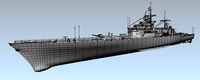 USS Bainbridge CGN-25 3d model low-poly