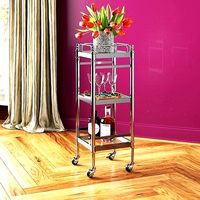 Marisa Chrome Bar Cart