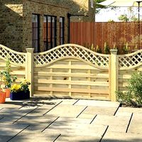 Europa Prague Horizontal Weave Fence Panel