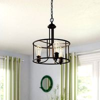 Ceylon Transitional 3-Light Drum Chandelier