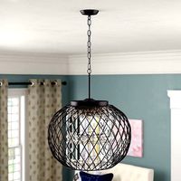 Aichele 3 - Light Unique Statement Globe Chandelier
