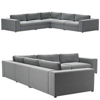 Beta summit gray corner sectional sofa