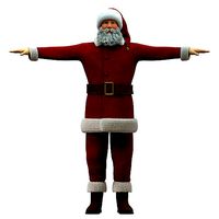 Santa Claus Rigged - Cinema 4D Octane Render and Standard