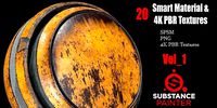 20 Metal Smart Materials 4K PBR Textur