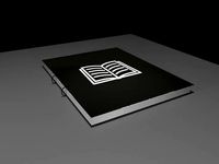 Book with pages animated