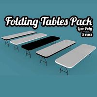 Folding Tables Pack - Low Poly