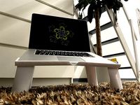 Designer laptop or tablet stand