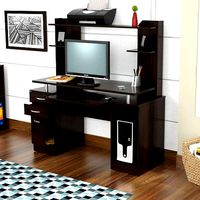 Bengal Work Center Computer Desk with Hutch