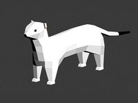 Lowpoly ermine