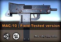MAC-10 - Low-poly - Field-Tested