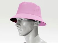 Bucket Hat - Pink PBR 4K