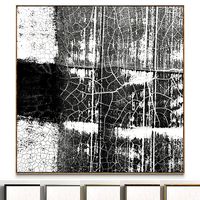 Plaster two square photo frames 06