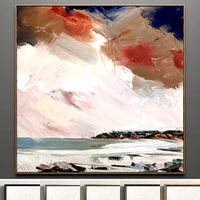 Plaster two square photo frames 05