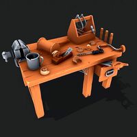 Stylized Carpentry Bench
