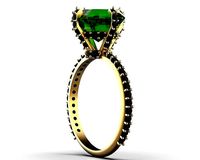 Emerald ring | 3D
