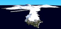 Ross Island Antarctica accurate terrain 3D model