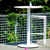 Skiff Metal Eames Bar Tall High Table