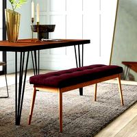 Blaisdell 100 Linen Upholstered Bench - 4 colour