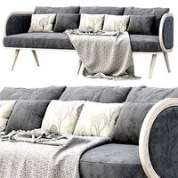 Victoria velour three-seater sofa HV60