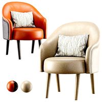 Amanda leather dining chair