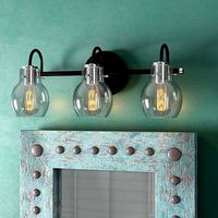 Halleck 3 - Light Dimmable Earth Black Vanity Light
