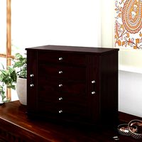 Velvet Mirrored Jewellery Box