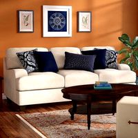 Sandpoint Chenille Recessed Arm Sleeper with Reversible Cushions