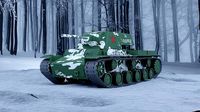 KV1 Russian Heavy Tank - Winter Camuflage