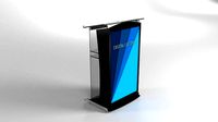 Digital plexiglas lectern podium