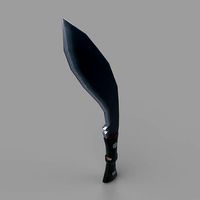 Stylized Metal Kukri Knife