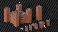 Low Poly Pixel Castle onstructor