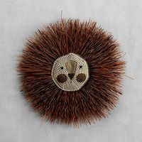 Brown Lion crochet wall decoration by Ila y Ela