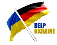 Flag Germany Ukraine Support