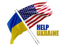 Flag USA Ukraine Support