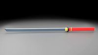 Katana 3D model Low-poly game-ready