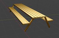 Wood Bench