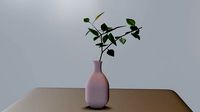 Stick and vase