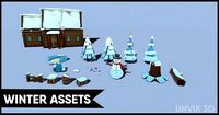 Winter Lowpoly Assets