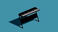 Low Poly Piano Stand