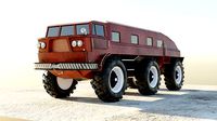ZIL-E167 soviet monster truck - free model