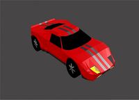 Legendary car ford gt40 in the original color PBR game-ready