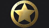 Security Officer Badge | 3D