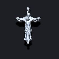 Jesus with God pendant | 3D