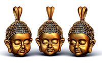 Baby Buddha Diamond Pendant | 3D