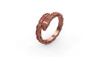 Bvlgari Viper Ring Us 12 One Row | 3D