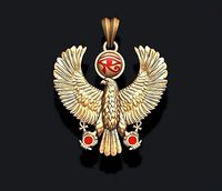 Egyptian Horus Falcon God pendant realistic | 3D