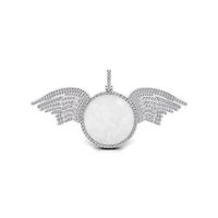 Circle round dog tag hip-hop pendant | 3D