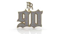 Old English 90 Pendant | 3D