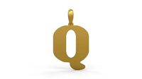 Initial Letters Pendant Sisyphus Light Q | 3D