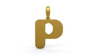 Initial Letters Pendant Sisyphus Light P | 3D